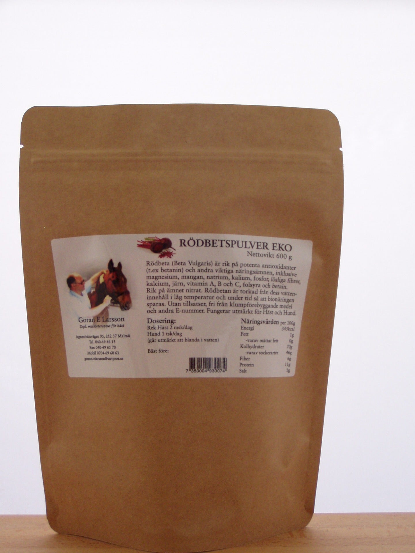 Rödbetspulver EKO 0,6 kg