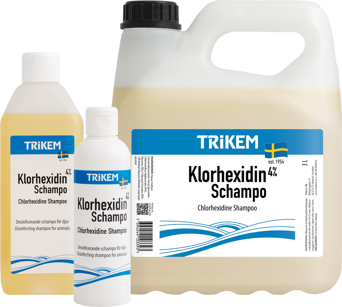 Trikem KlorhexidinSchampo – produktbild från Trikem