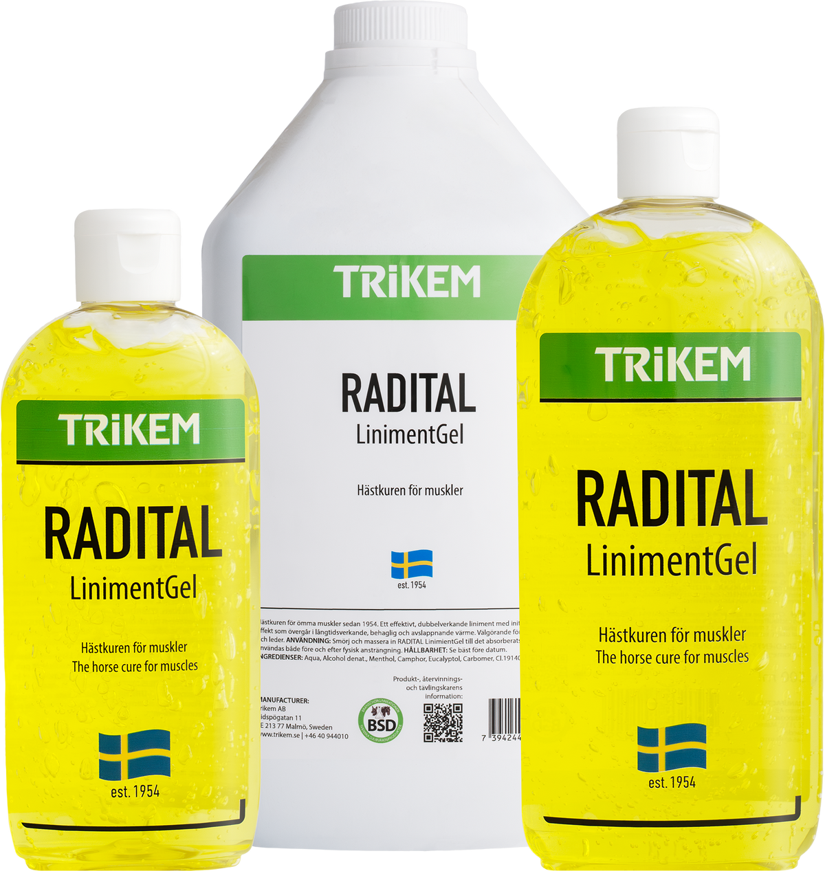 RADITAL LinimentGel – produktbild från Trikem